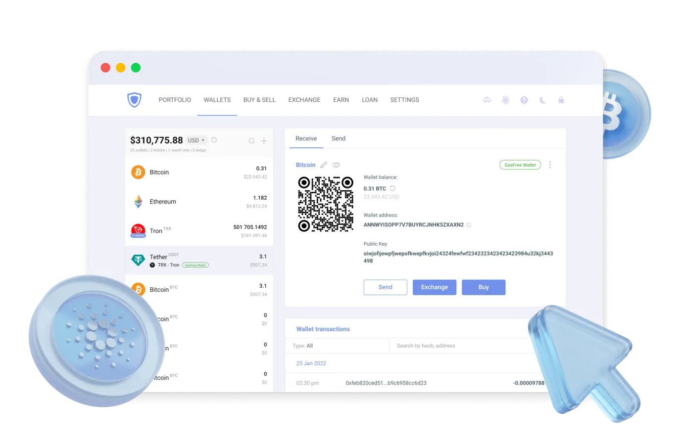 Guarda crypto wallet mobile app