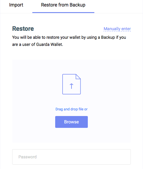 Example extension restore interface